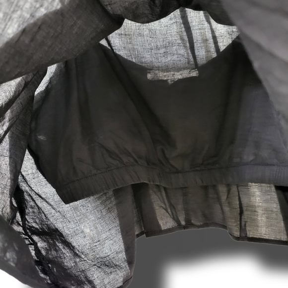 🌿HYFVE Women's Large Black Sleeveless Built in Bra Spaghetti Strap Crop-CUTE! - Picture 6 of 10